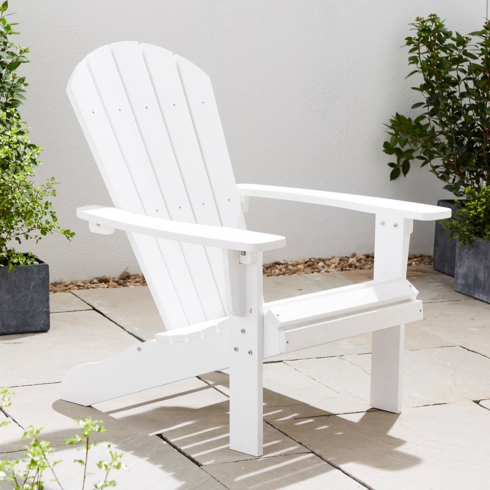 Click to view product details and reviews for Bjørn Adirondack Lounger White.
